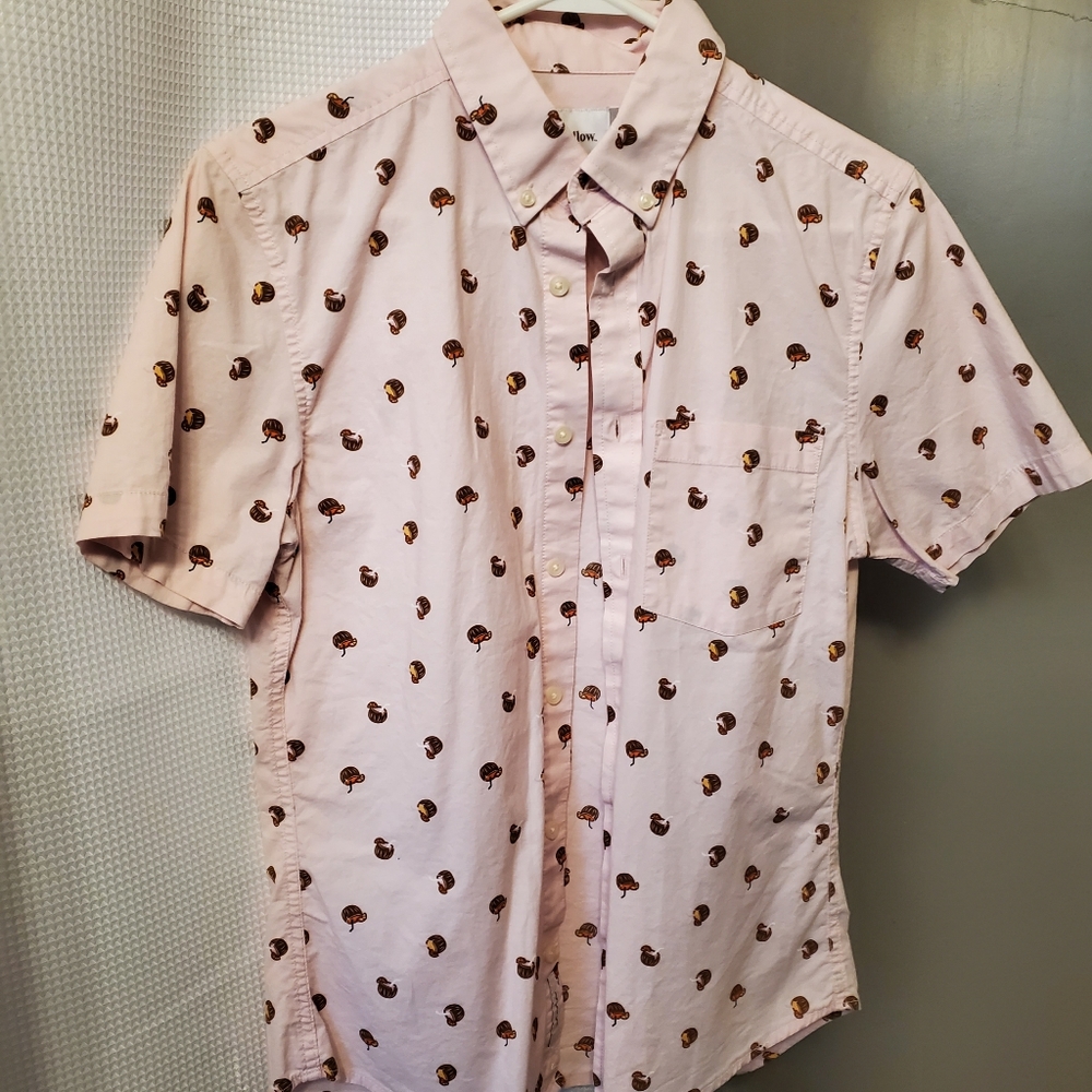 Piña Colada tropical button down shirt